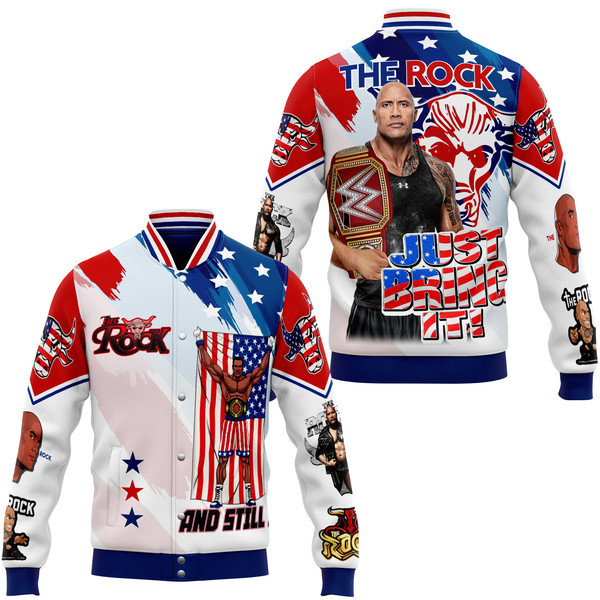 The Rock New Bomber Baseball Jacket For Fan