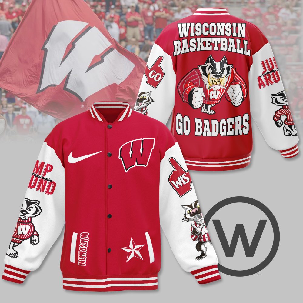 Wisconsin Badgers Ncaa New Bomber Baseball Jacket For Fan