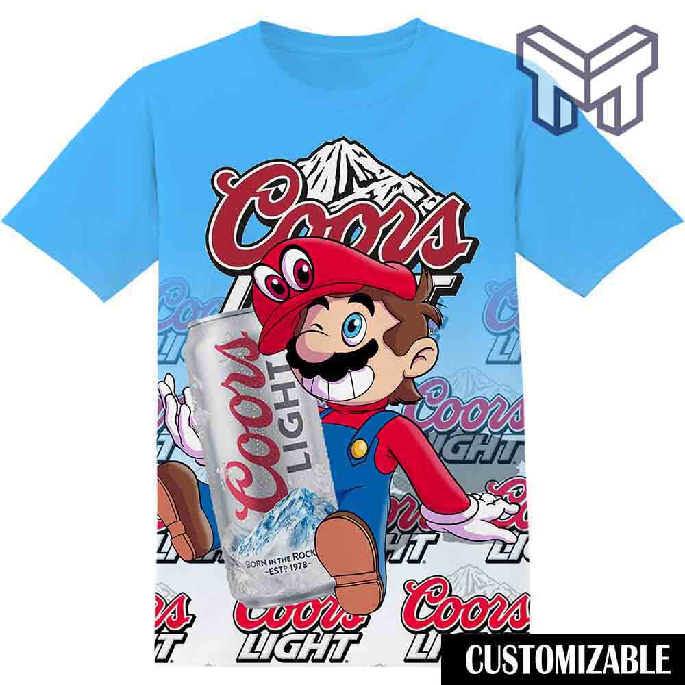 Coors Super Mario 3D T-Shirt ,All Over 3D Printed Shirts - Image 2