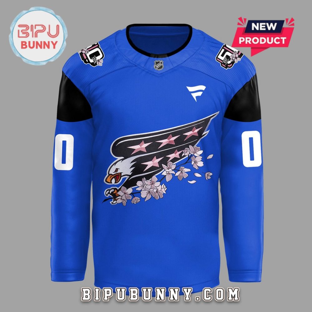 Custom Washington Capitals Behind The Bloom Hockey Jersey - Image 2