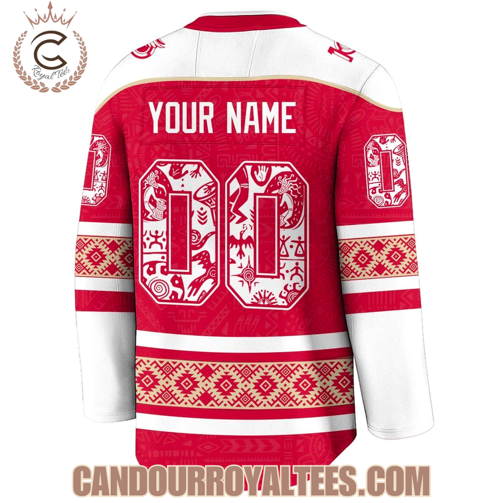 Detroit Red Wings Indigenous People Heritage Jersey - Image 3