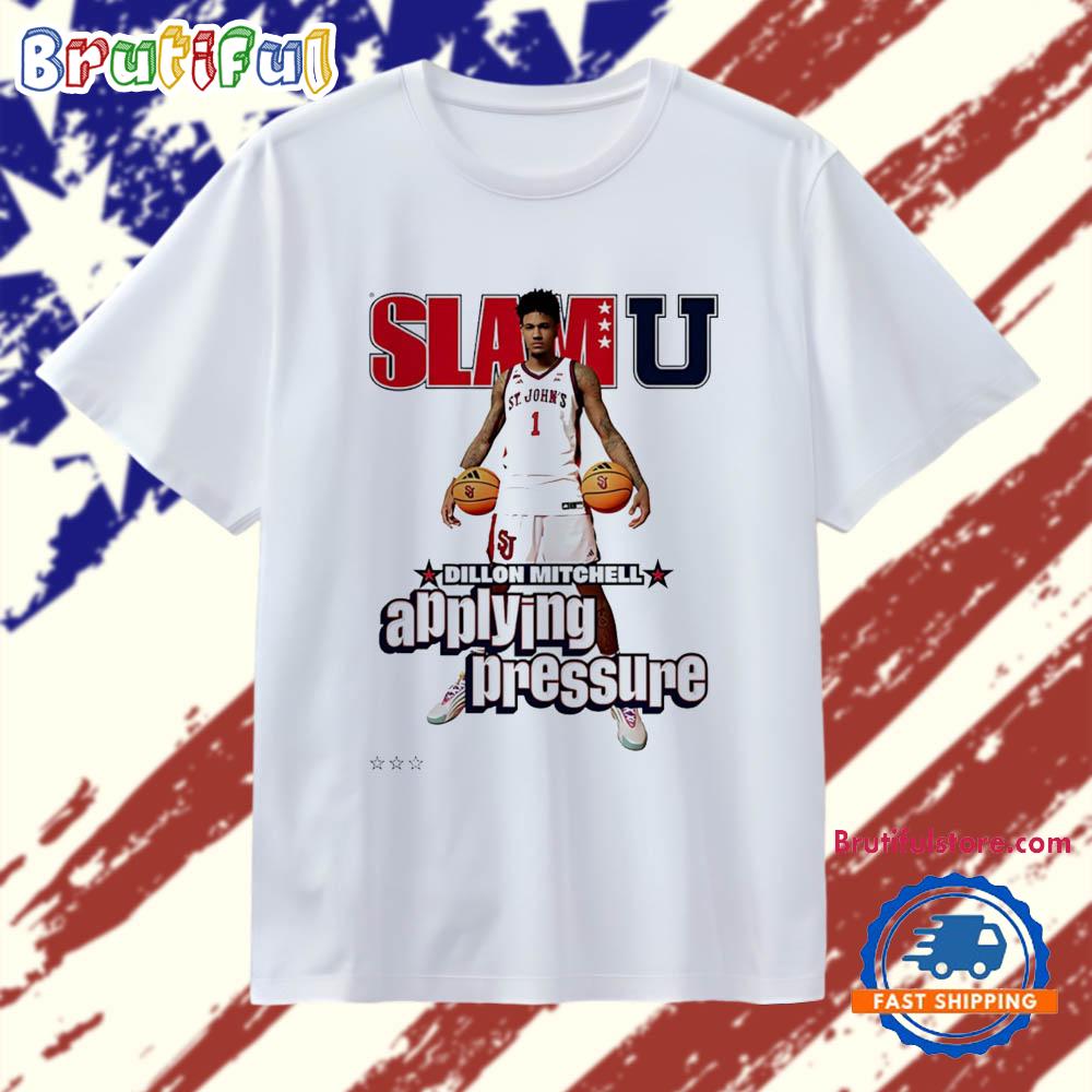 Dillon Mitchell St. John’S Red Storm Slamu Applying Pressure T Shirt