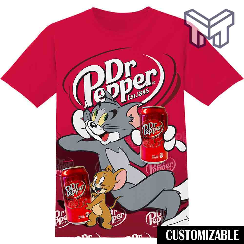Dr Pepper Tom And Jerry 3D T-Shirt ,All Over 3D Printed Shirts - Image 2