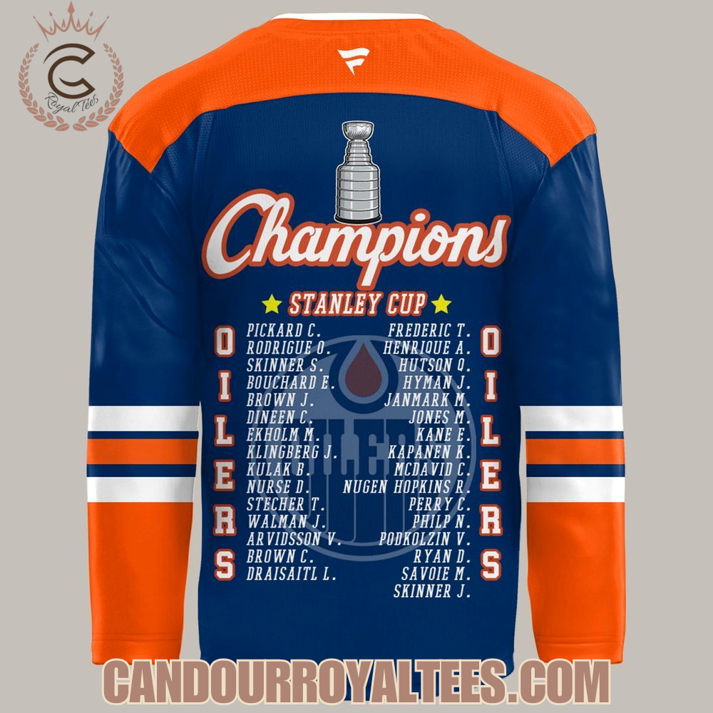 Edmonton Oilers Champion Nhl Stanley Cup 2025 Jersey - Image 3