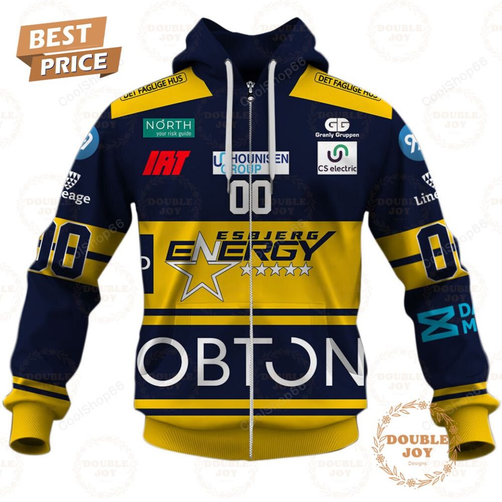 Esbjerg Energy Jersey Style Hoodie - Image 2