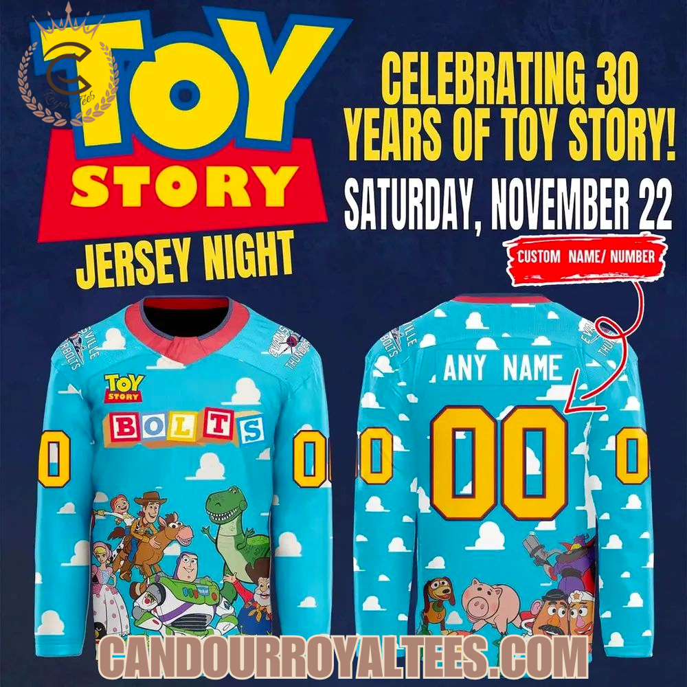 Evansville Thunderbolts ''Toy Story '' Jersey 2025