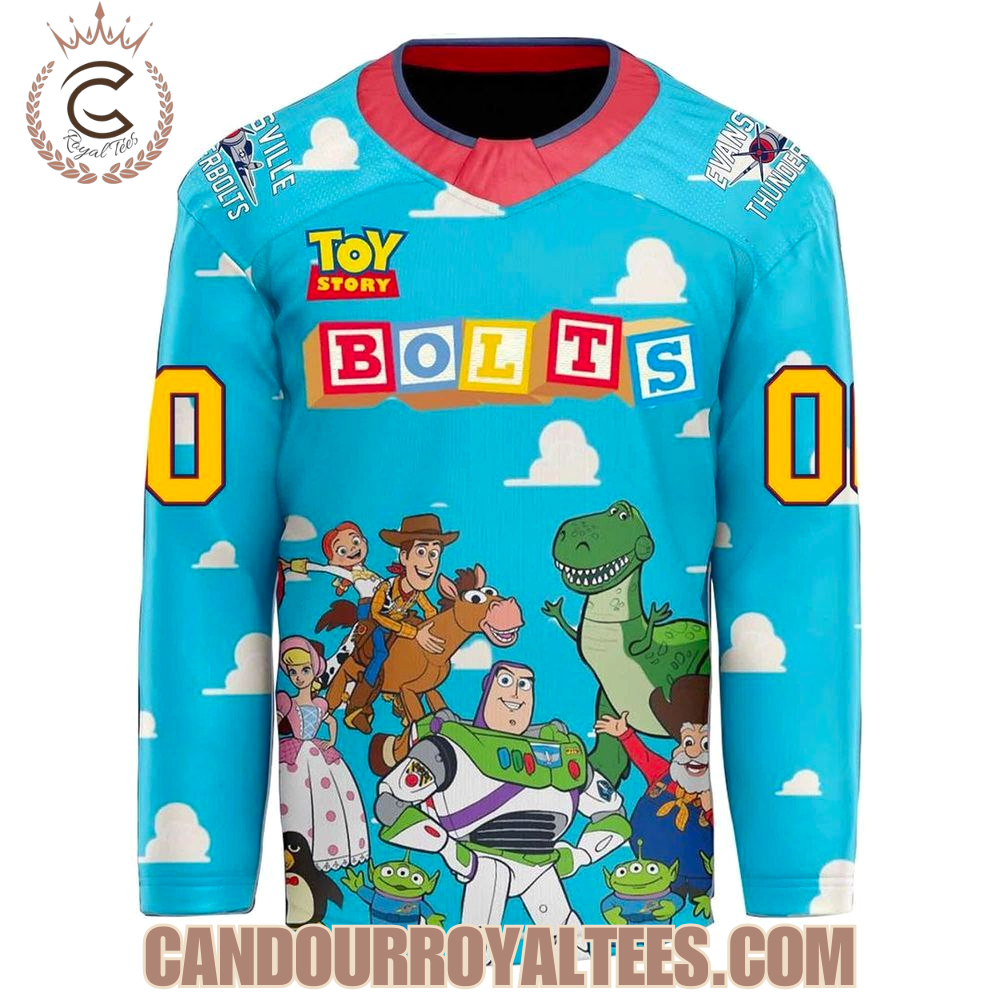 Evansville Thunderbolts ''Toy Story '' Jersey 2025 - Image 2