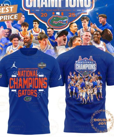 Florida Gators 2025 Ncaa Men'S Basketball National Champions T-Shirt, Hoodie - Blue