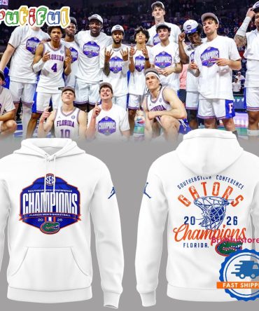 Florida Gators 2026 Men’S Basketball Champions Limited Edition White Hoodie