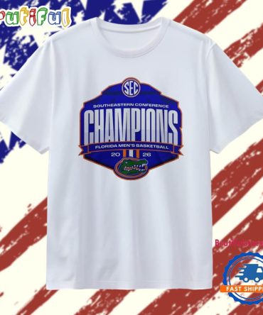 Florida Gators Basketball Southeastern Conference Champions 2026 T Shirt