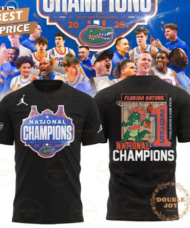 Florida Gators Ncaa Men'S Basketball National Champions 2025 T-Shirt, Hoodie - Black