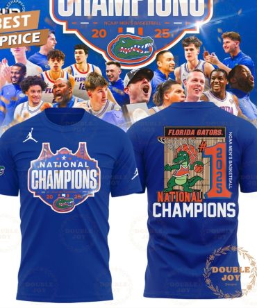 Florida Gators Ncaa Men'S Basketball National Champions 2025 T-Shirt, Hoodie - Blue