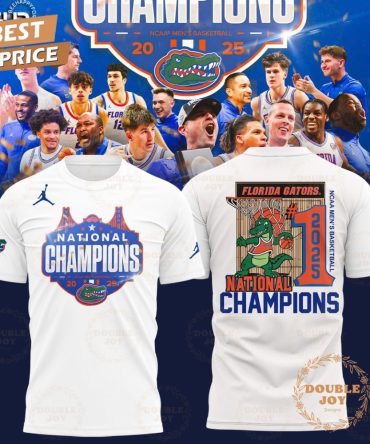 Florida Gators Ncaa Men'S Basketball National Champions 2025 T-Shirt, Hoodie - White