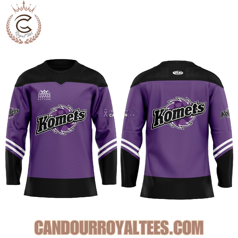 Fort Wayne Komets Cancer Night Hockey Jersey - Image 2