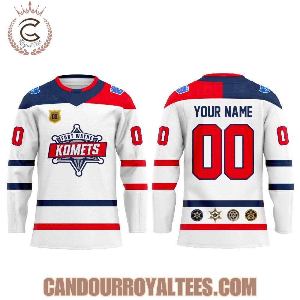 Fort Wayne Komets Law Enforcement Night Hockey Jersey - Image 2