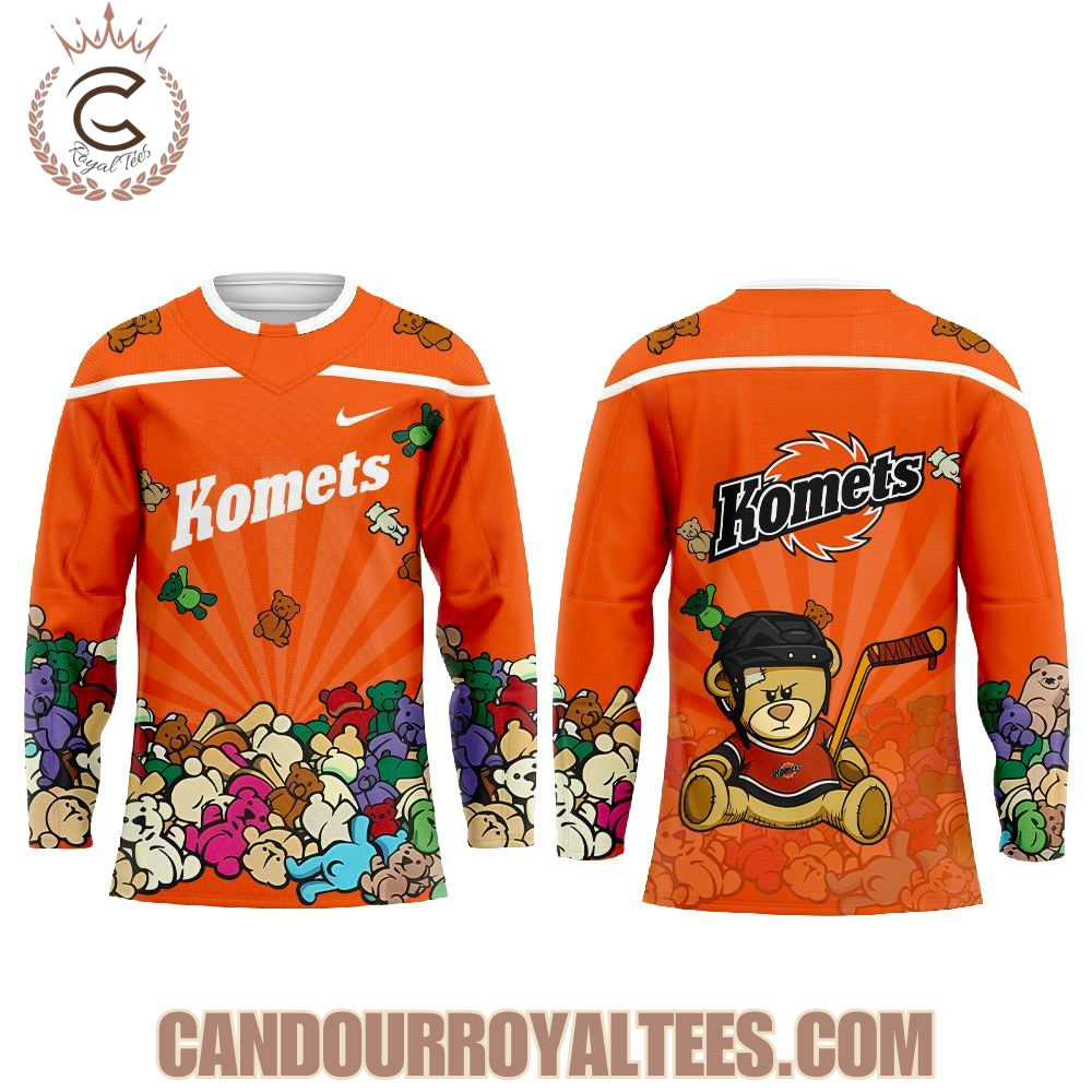 Fort Wayne Komets Teddy Bear Toss Night 2025 Hockey Jersey - Image 2
