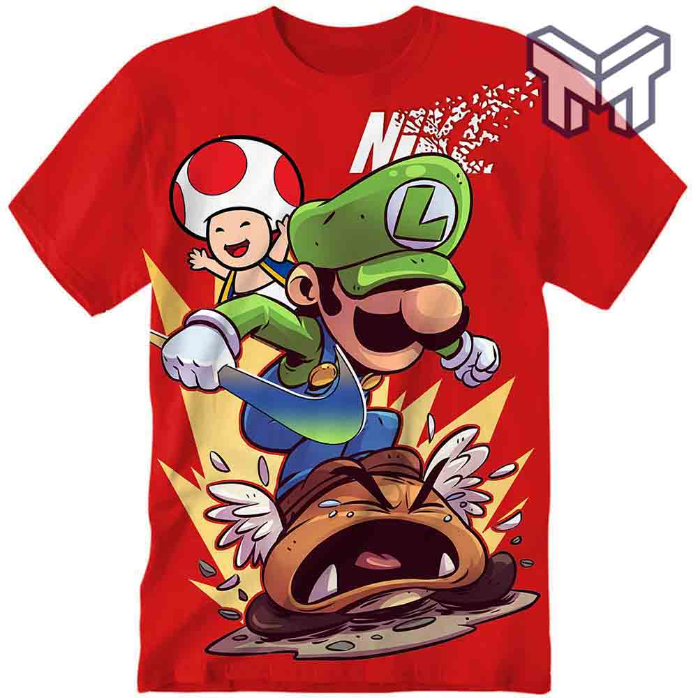 Gaming Red Mario Tshirt 3D T-Shirt ,All Over 3D Printed Shirts - Image 2