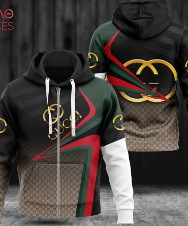 The Best Gucci Ombre Black Luxury 3D Hoodie Limited Edition