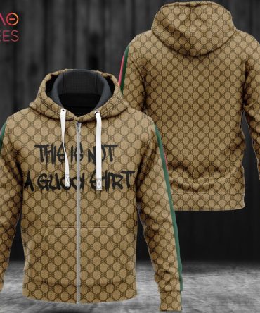 Best Gucci Full Brown Color Luxury 3D Hoodie Pod Design