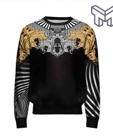 Gianni Versace Black 3D Ugly Sweater Luxury Brand Clothing Clothes Outfit