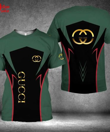 Gucci New Black Green Luxury Brand T-Shirt For Men Women