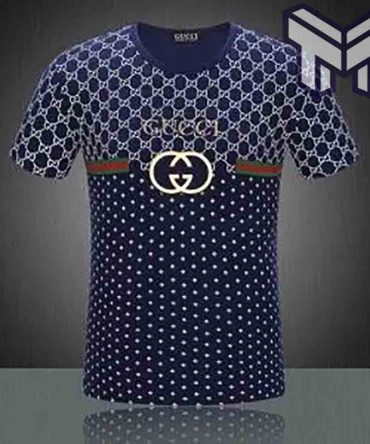 Gucci Shirt, Gucci New Navy Luxury Brand T-Shirt Outfit For Men Women