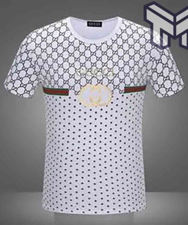 Gucci Shirt, Gucci New White Luxury Brand T-Shirt Outfit For Men Women