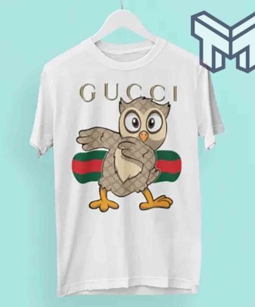 Gucci Shirt, Gucci Owl White Luxury Brand T-Shirt Gift For Men Women