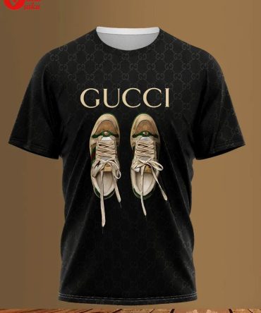 Gucci Shoes Black Luxury Brand T-Shirt Outfit For Men Women