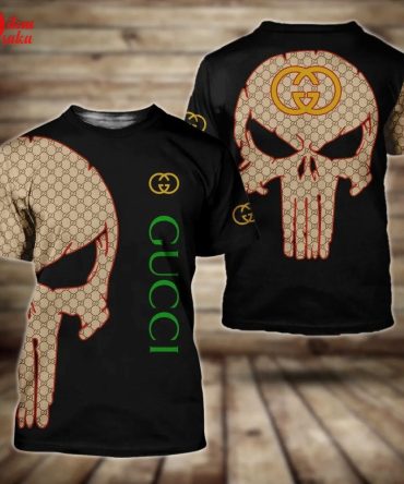 Gucci Skull Luxury Brand T-Shirt Outfit For Men Women