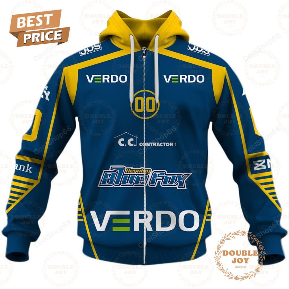 Herning Blue Fox Jersey Style Hoodie - Image 2