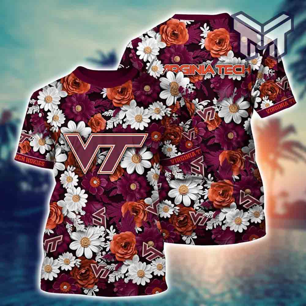 Hokies Football Ncaa All Over 3D Printed Shirts