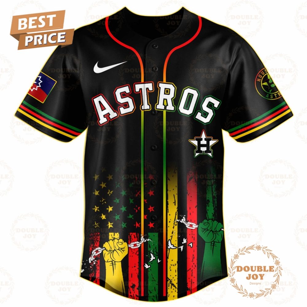 Houston Astros Juneteenth Freedom Day 2025 Special Edition Baseball Jersey - Image 2