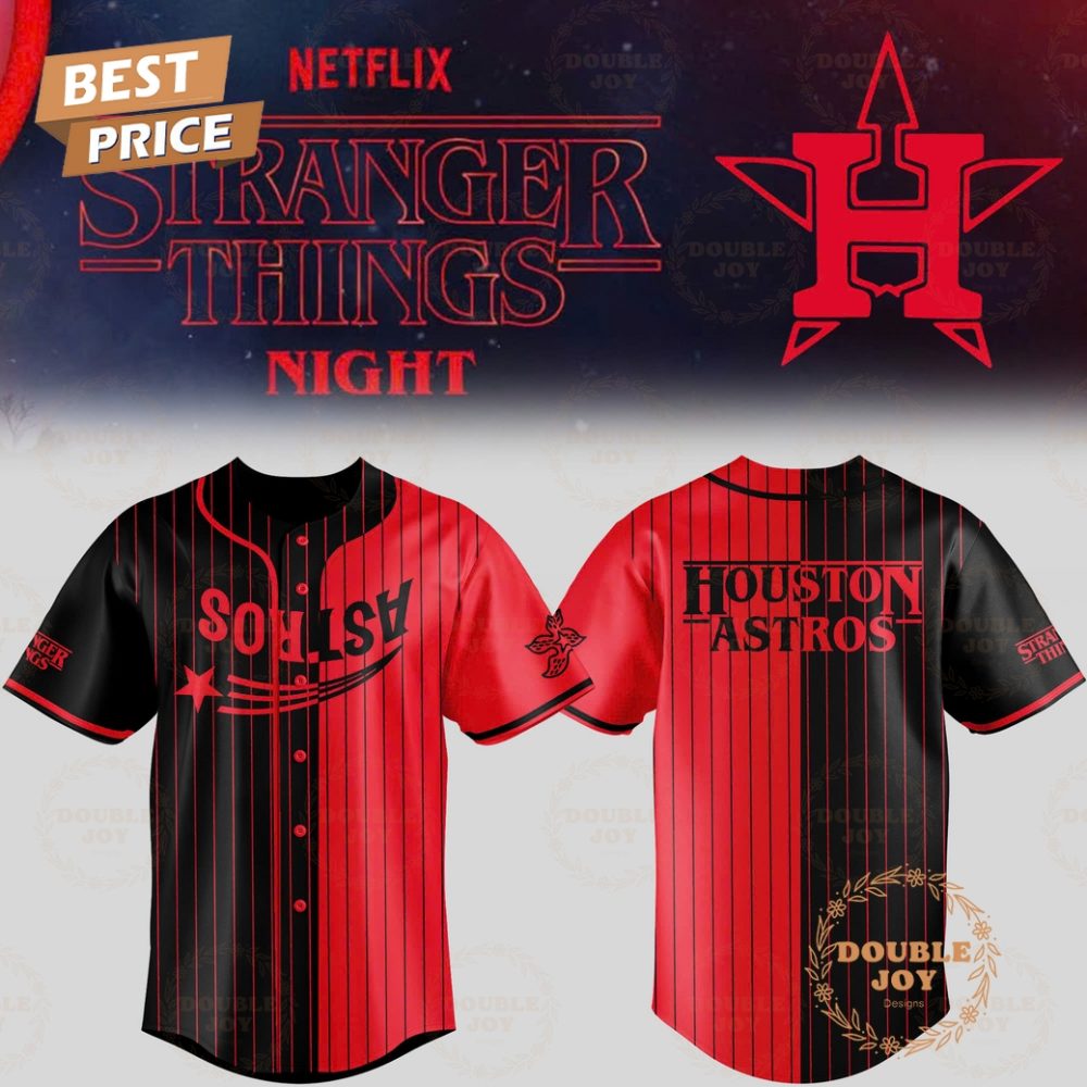Houston Astros Stranger Things Night 2025 Special Edition Baseball Jersey