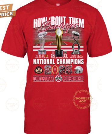 How Bout Them Buckeyes National Champions Ohio State Ncaa T-Shirt