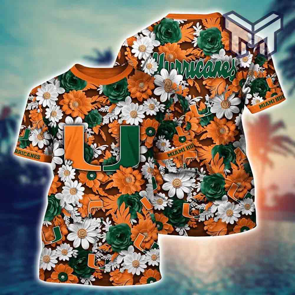 Hurricanes Football Ncaa All Over 3D Printed Shirts