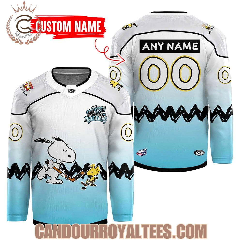 Ice Bears X Peanuts Night Custom Jersey - Image 2