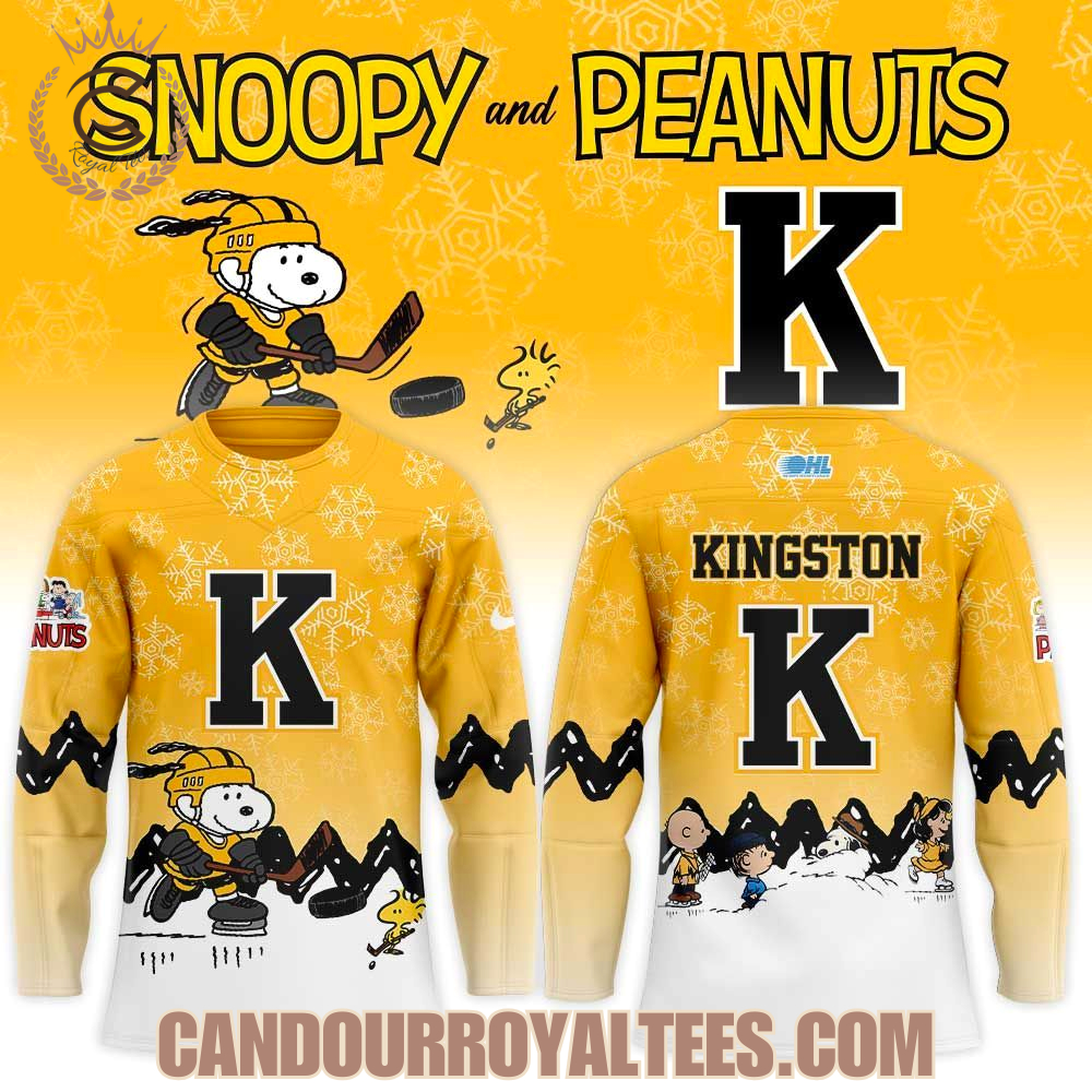 Kingston Frontenacs Snoopy And Peanuts Hockey Jersey