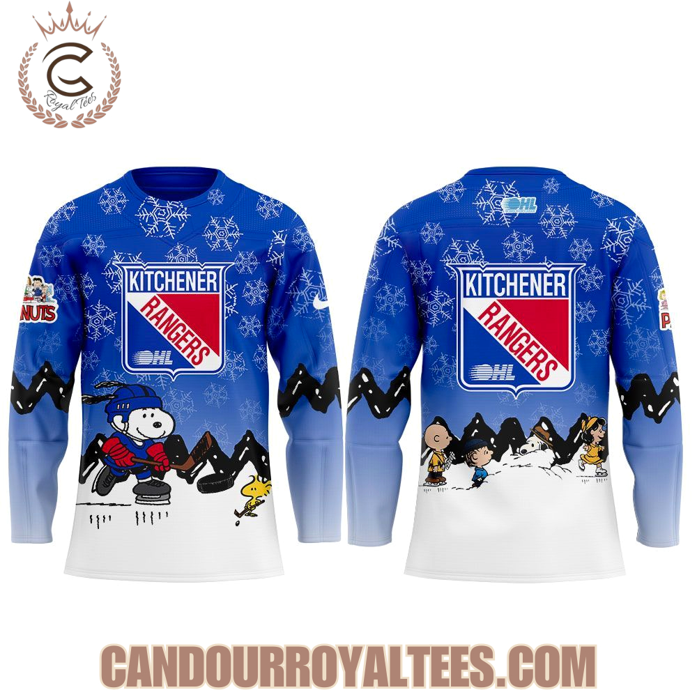 Kitchener Rangers Snoopy And Peanuts Hockey Jersey - Image 2