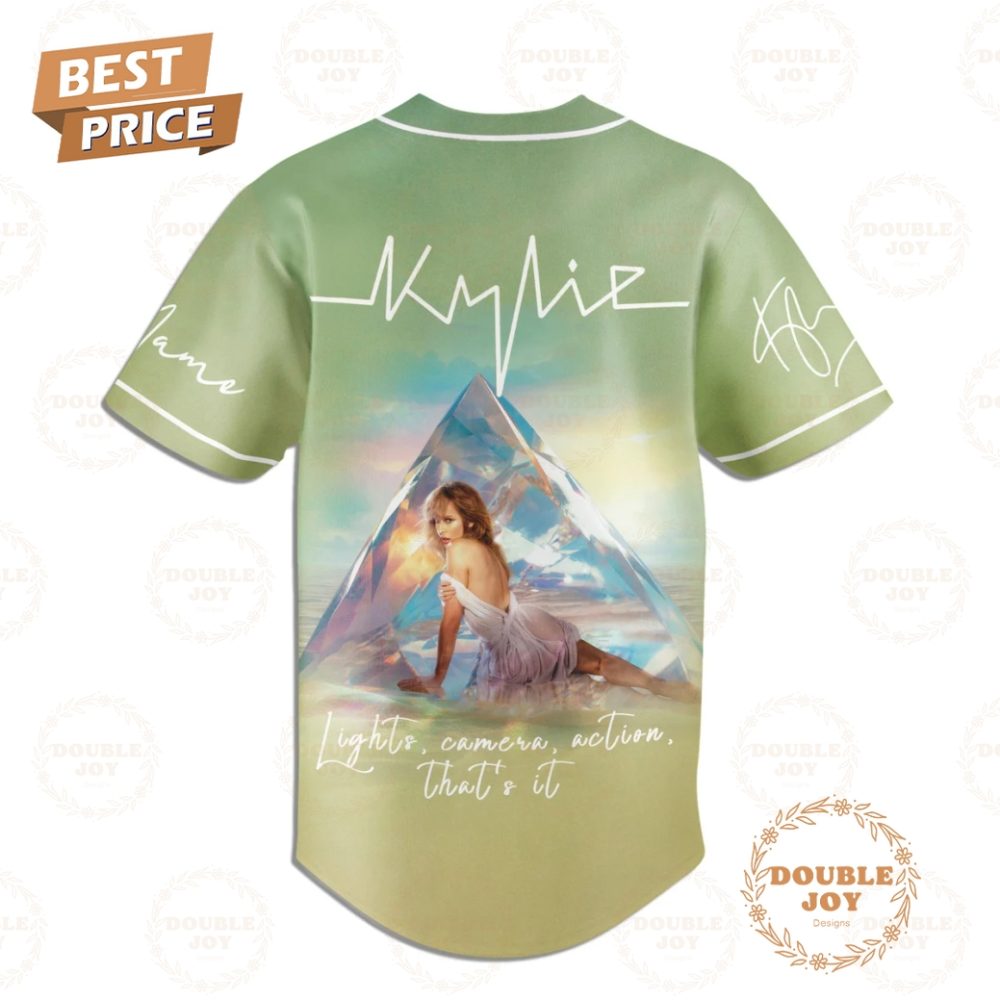 Kylie Minogue Lights Camera Action That'S It Custom Name Baseball Jersey - Image 3