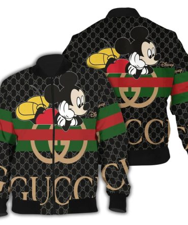 Gucci Bomber Jacket Luxury Brand Clothing Clothes Outfit For Men Women 15 Mickey Mouse