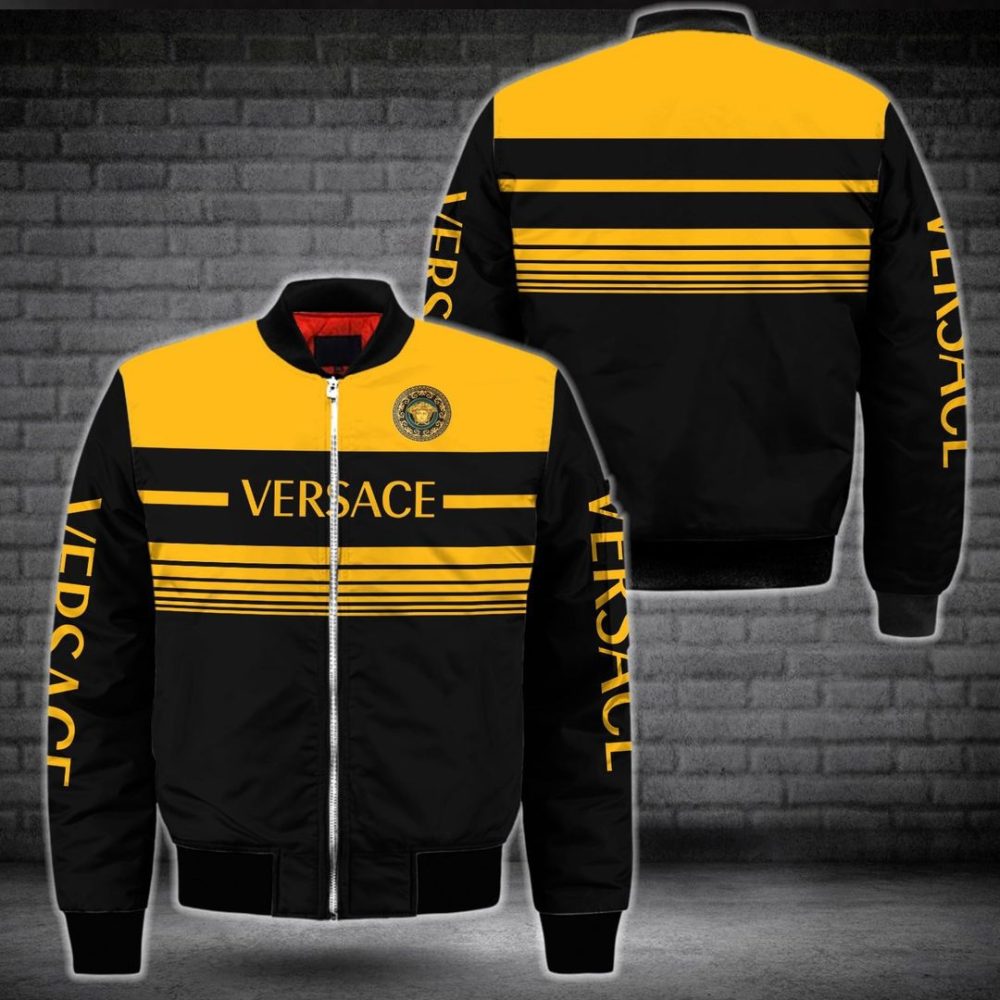 Versace Luxury Bomber Jacket Clothing Outfit For Men Women