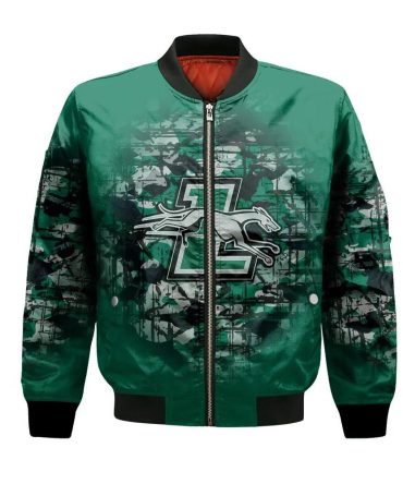 Loyola-Maryland Greyhounds Bomber Jacket 3D Printed Camouflage Vintage