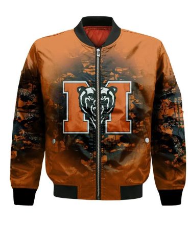 Mercer Bears Bomber Jacket 3D Printed Camouflage Vintage