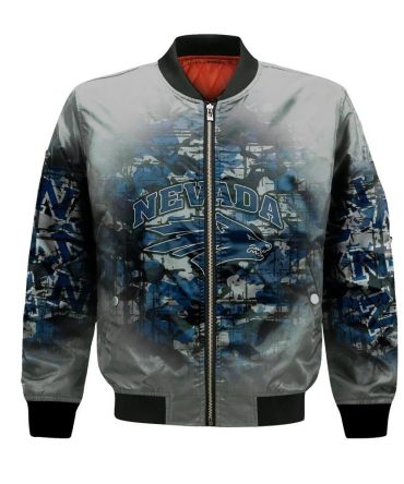 Nevada Wolf Pack Bomber Jacket 3D Printed Camouflage Vintage