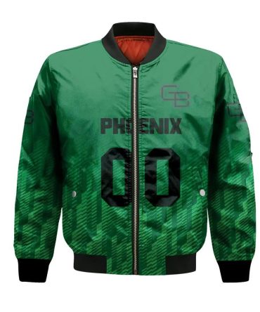 Wisconsin-Green Bay Phoenix Bomber Jacket 3D Printed Team Logo Custom Text And Number