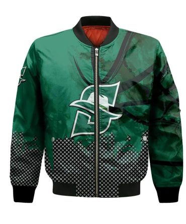 Stetson Hatters Bomber Jacket 3D Printed Basketball Net Grunge Pattern