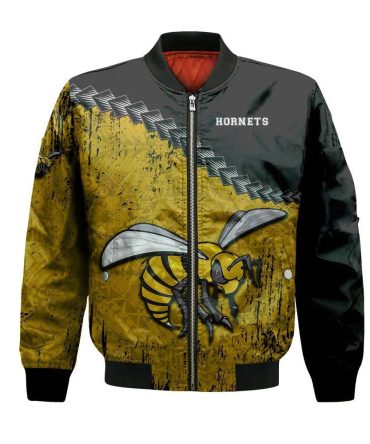 Alabama State Hornets Bomber Jacket 3D Printed Grunge Polynesian Tattoo