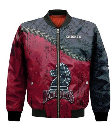 Fairleigh Dickinson Knights Bomber Jacket 3D Printed Grunge Polynesian Tattoo