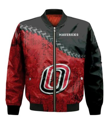 Omaha Mavericks Bomber Jacket 3D Printed Grunge Polynesian Tattoo